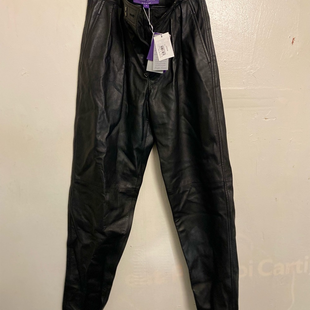 Ralph Lauren Black Leather pants